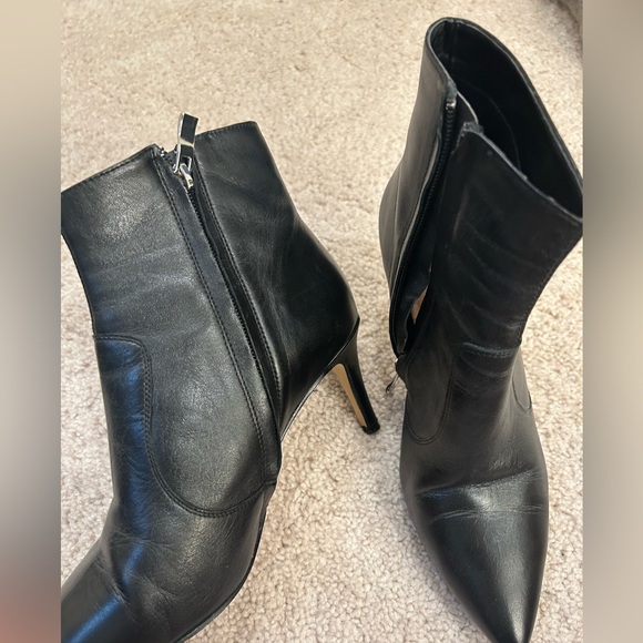 Nordstrom Halogen Leather Booties Nordstrom Size 7 - Picture 1 of 13
